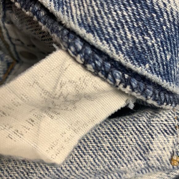 VINTAGE Congo Trader High Waist Acid Washed Jeans Size 8 tapered distressed 80s - Picture 4 of 10